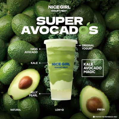 Guter Preis Grüner Super-Avocado-Smoothie, nahrhaft, cremig, Grünkohlblätter-Smoothie für natürliche Energie Online