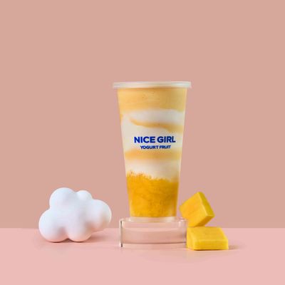 Buen precio Franquicia de yogur helado de coco y mango con sal marina, probiótico mixto y bajo en calorías en línea