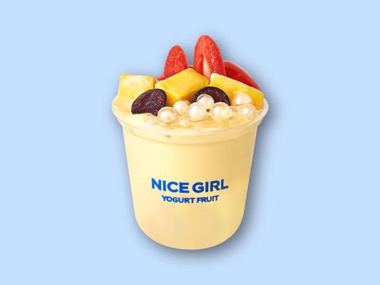 Harga yang bagus Waralaba Yogurt Beku dengan Infus Mangga yang Lembut, Cangkir Buah Yogurt dengan Buah Musiman on line